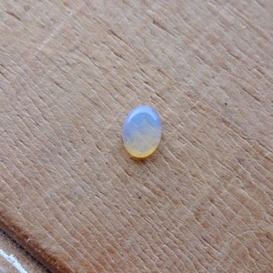 Solid Australian Opal cabochon 7x5mm, Natural crystal opal for jewelry making, Australian blue Opal oval cabochon for earrings and necklaces
