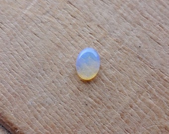 Massiver australischer Opal Cabochon 7 x 5 mm, Natürlicher Crystal Opal für die Schmuckherstellung, australischer Blauopal ovales Cabochon für Ohrringe und Halsketten