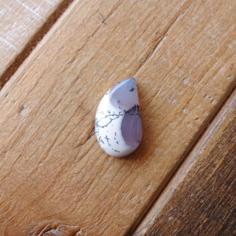 Dendritic Agate cabochon 24x13mm