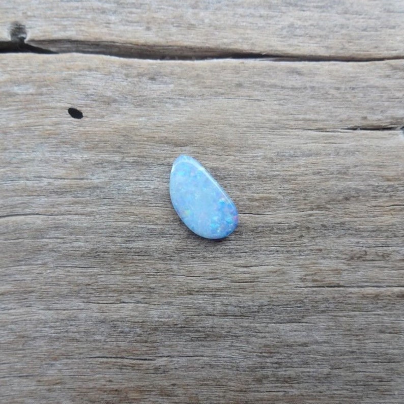 Australian Doublet Opal design cabochon 12x7mm