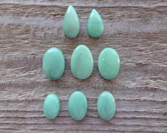 Variscite small cabochon, green Variscite, natural Cabochon, ring size cabochon, small oval cabochon, gemstone cabochon