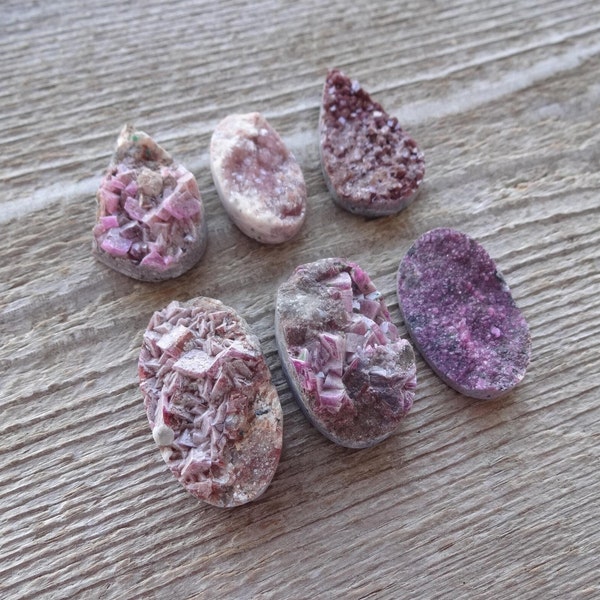 Raw Pink Tourmaline cabochon, rough Pink druzy geode Cabochon, Natural Pink Tourmaline Cabochon, Gemstone cabochon