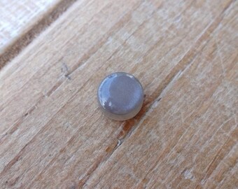 Gray Moonstone cabochon 8x5mm round shape, Natural Moonstone gemstone ring size for jewelry making, Healing Grey Moonstone jewelry supply