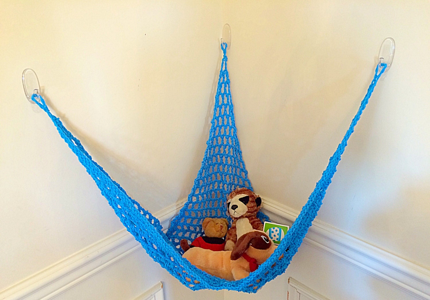 Toy Hammock Toy Net Toy Storage Crochet Hammock Toy Etsy