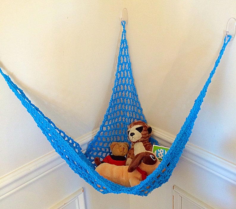 Toy Hammock Toy Net Toy Storage Crochet Hammock Toy | Etsy