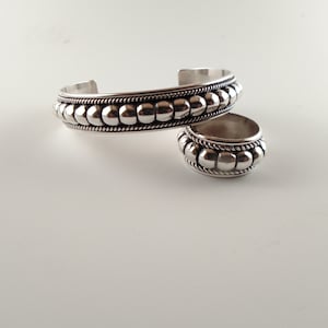 Navajo jewelry // matching set // Navajo bracelet // Navajo ring