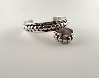 Navajo jewelry // matching set // Navajo bracelet // Navajo ring