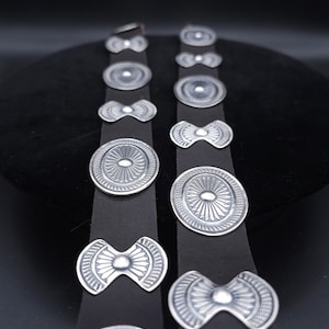 Concho belt // navajo concho belt // navajo jewelry // thomas charley