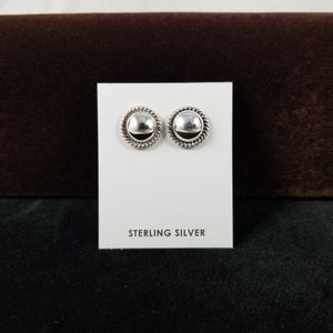 silver stud earrings // navajo jewelry // navajo earring // navajo // navajo stud earrings // silver earrings