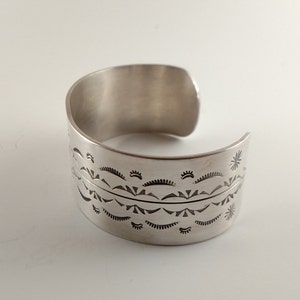 navajo silver bracelet // navajo jewelry // navajo // silver bracelet // navajo silver // bracelet image 1