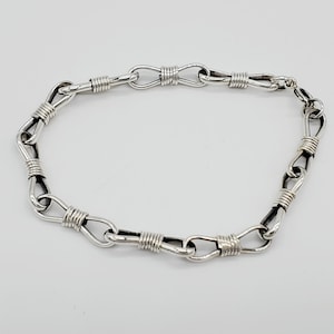 Bracelet chaîne en argent sterling // Bijoux Navajo // Bracelet en argent