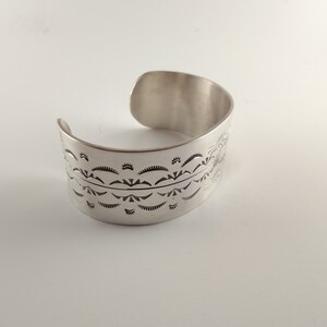 navajo silver bracelet // navajo jewelry // navajo // silver bracelet // navajo silver // bracelet image 3