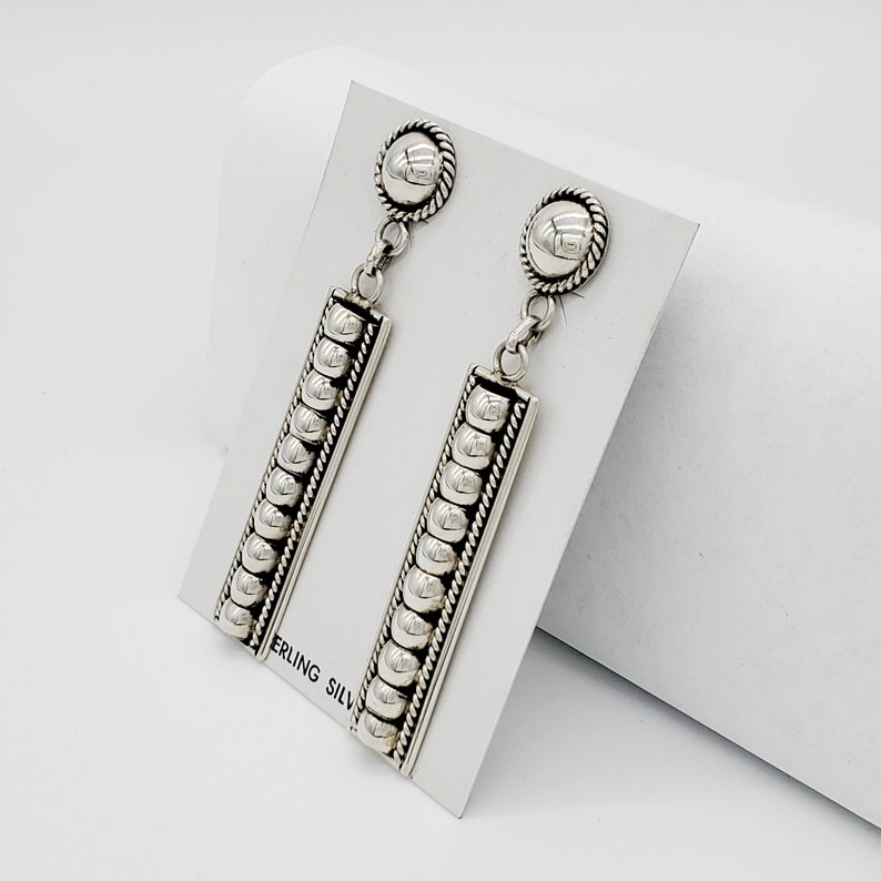 Button Dangle Earrings