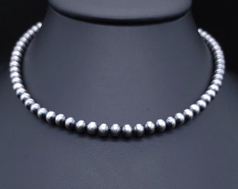 Navajo-Perlen // Navajo-Halskette // Navajo-Schmuck // 925er Silber-Halskette