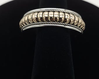 navajo silver bracelet // navajo gold bracelet // navajo // silver and gold bracelet // navajo silver // Thomas charley