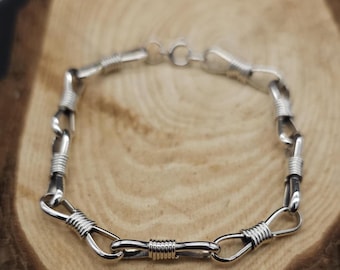 Vintage Sterling Silver Chain Bracelet Mexico TC-66 925 36 Grams