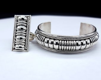 Navajo jewelry // matching set // Navajo bracelet // Navajo ring // thomas charley // colton charley