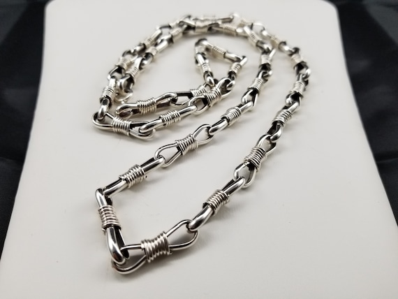 Sterling Silver Chain Necklace Silver Necklace Navajo