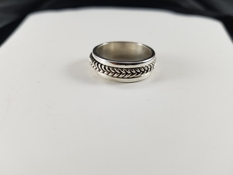 Silver Spinner Ring // Navajo Silver Ring // Navajo Jewelry // Silver ...