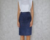 Women s Vintage Denim Midi Jeans Pencil Skirt
