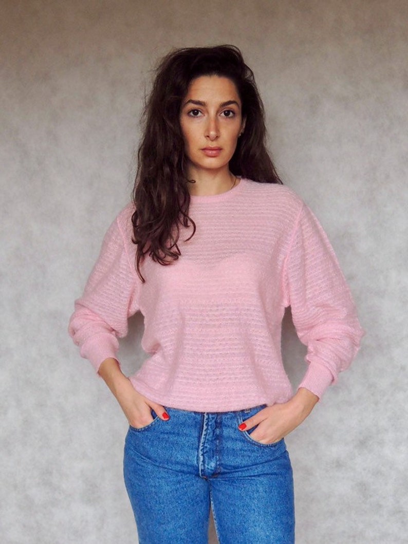 womens baby pink jumper