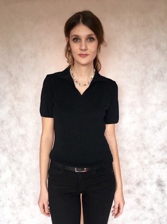 short sleeve polo neck ladies