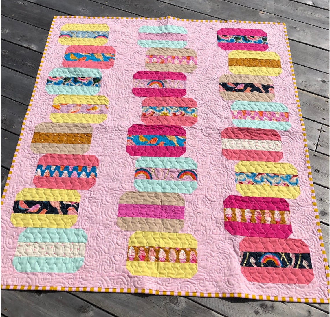 Macarons Quilt Pattern PDF / Ice Cream Sandwiches Quilt Etsy