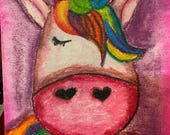 People Who Have Favourited Unicorn Oil Pastel Drawing By Happiehippiedesigns Etsy unicorn oil pastel drawing