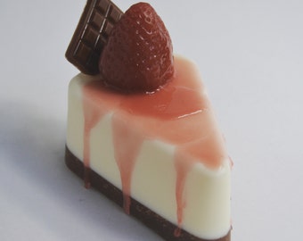 CAKE | CHEESECAKE SLICE Soap | Food | Bakery | Strawberry | Chocolate Raspberry | Carrot | Birthday | Slice
