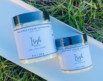 Whipped Sugar Soap | 8 oz | Valentines | St Patrick’s | Easter | Cleansing | Heart | Bunny | Clover | Irish Fresh