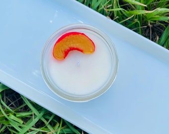 Fruity Soy Candle | Small | Mason Jelly Jar | Home Fragrance | Dessert | Pineapple | Strawberry | Peach | Lemonade | Carrot