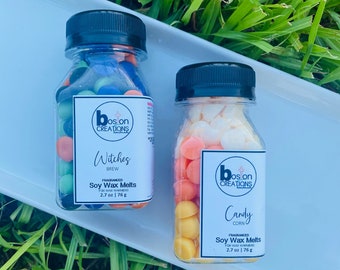 Halloween | 2oz Wax Melt Dots | Home Fragrance | Candy Corn | Witches Brew | Citrus | Fruity | Caramel | Vanilla | Musk | Fall