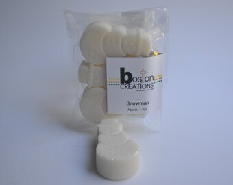Snowman Soy Wax Melt | Home Fragrance | Christmas | Winter | Sparkling Snow | Fresh | Clean | Linen