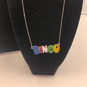 BINGO Charm with necklace-Stainless Steel