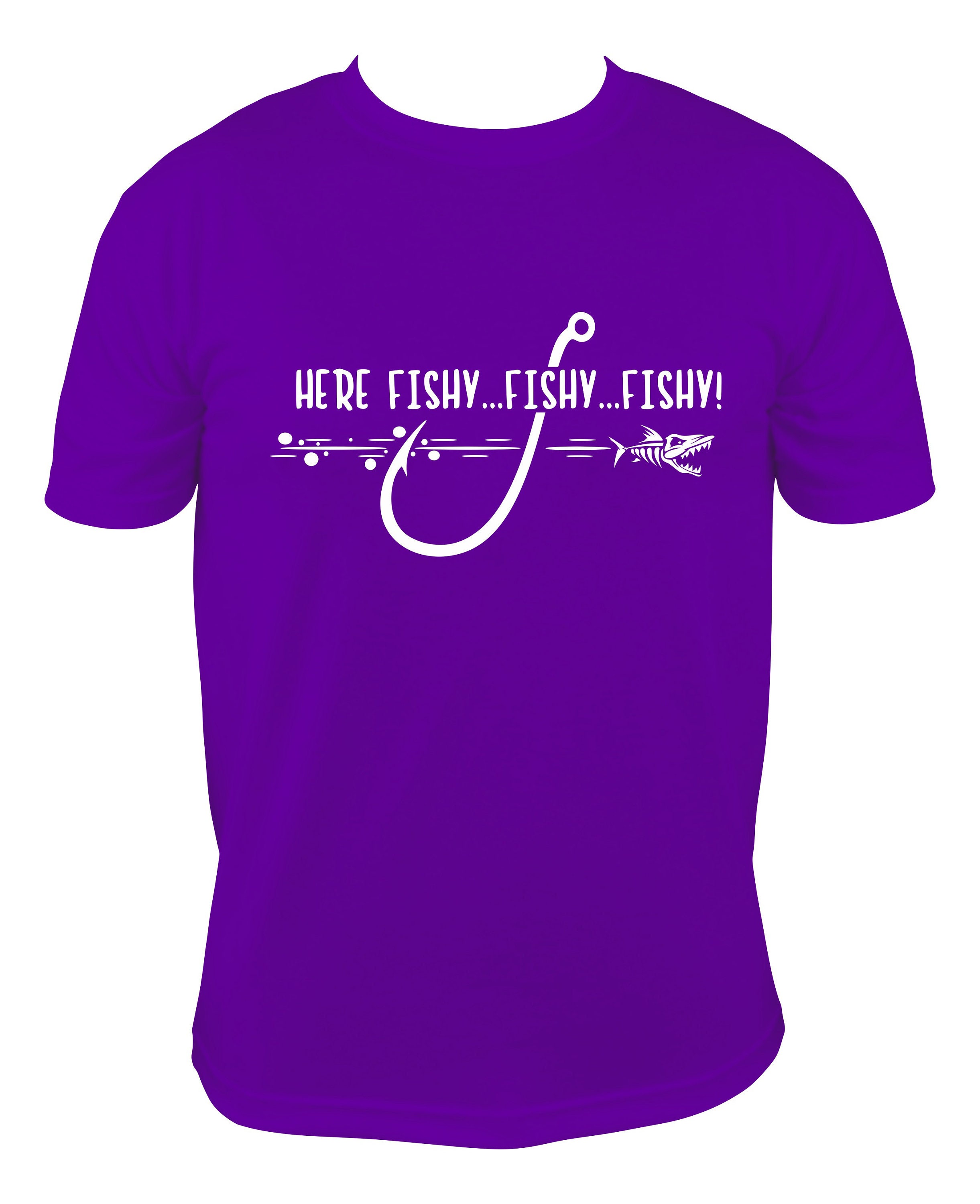 HERE FISHY FISHY T-Shirt – S, Pink