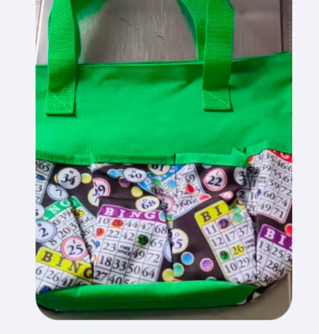 10 pocket Bingo Dauber Bag – Green