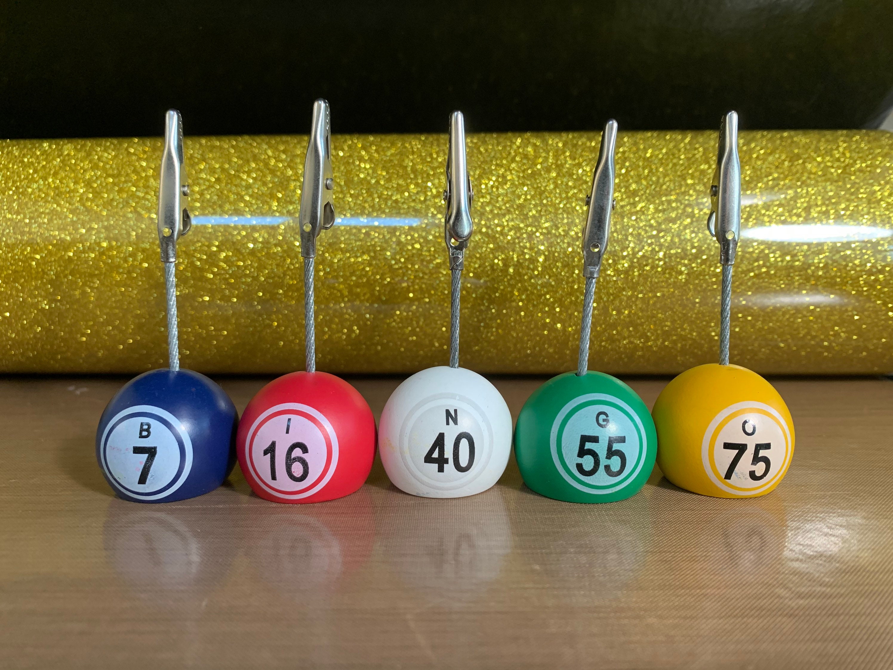 BINGO Ball Ticket Holders Etsy