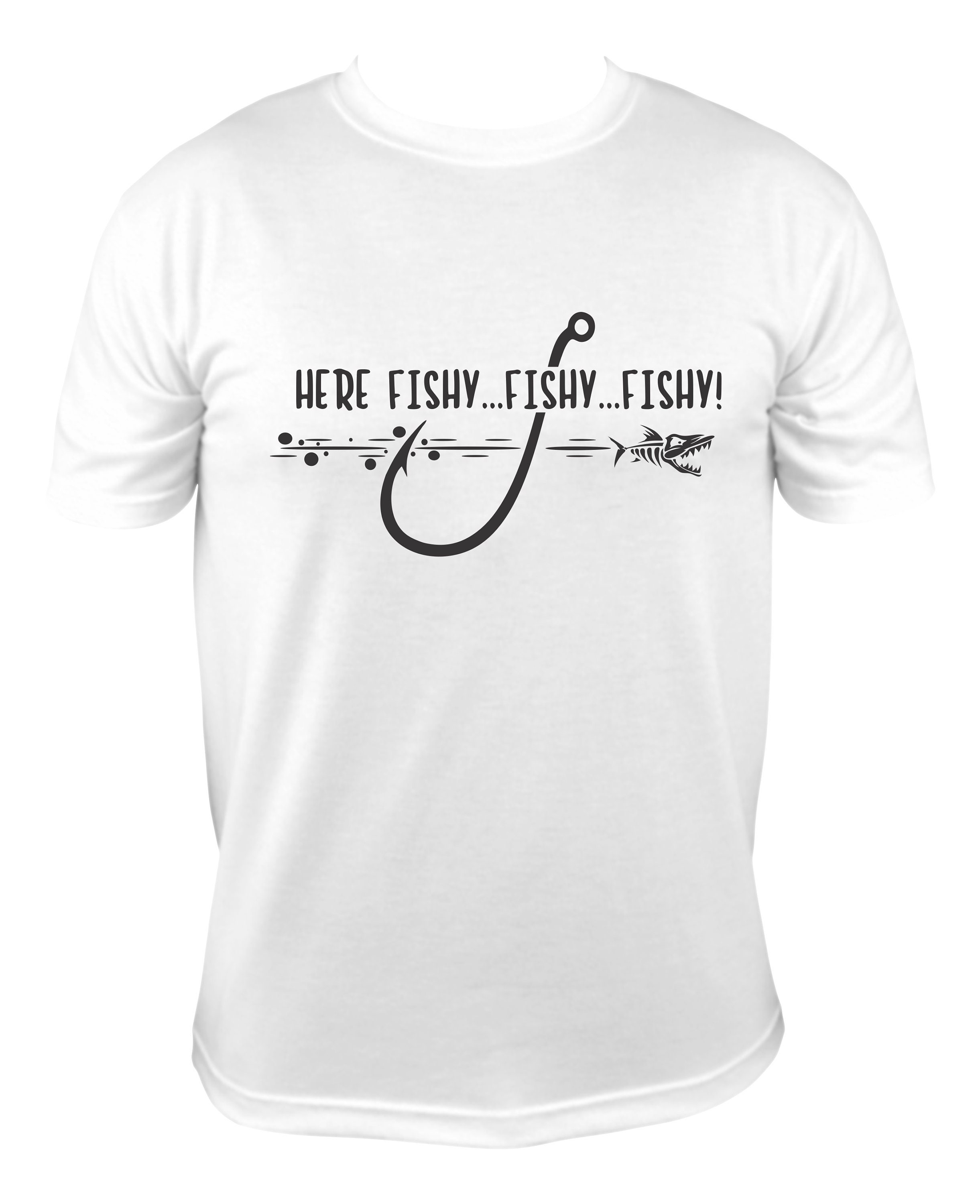 HERE FISHY FISHY T-Shirt – S, Purple
