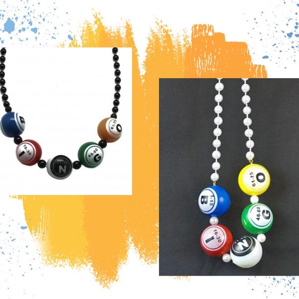 Bingo Ball Beads for Jewelry Etsy