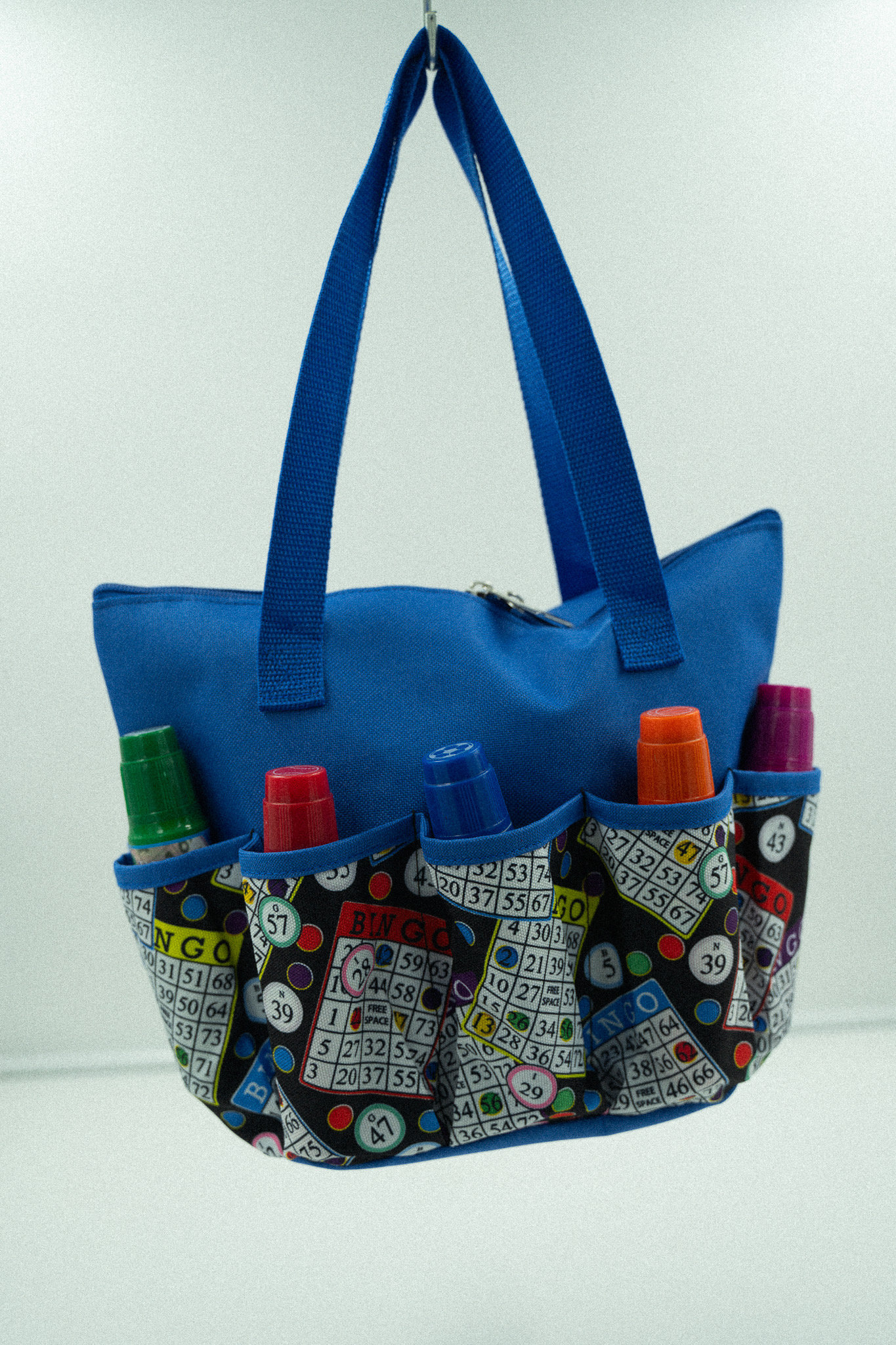 10 pocket Bingo Dauber Bag – Blue
