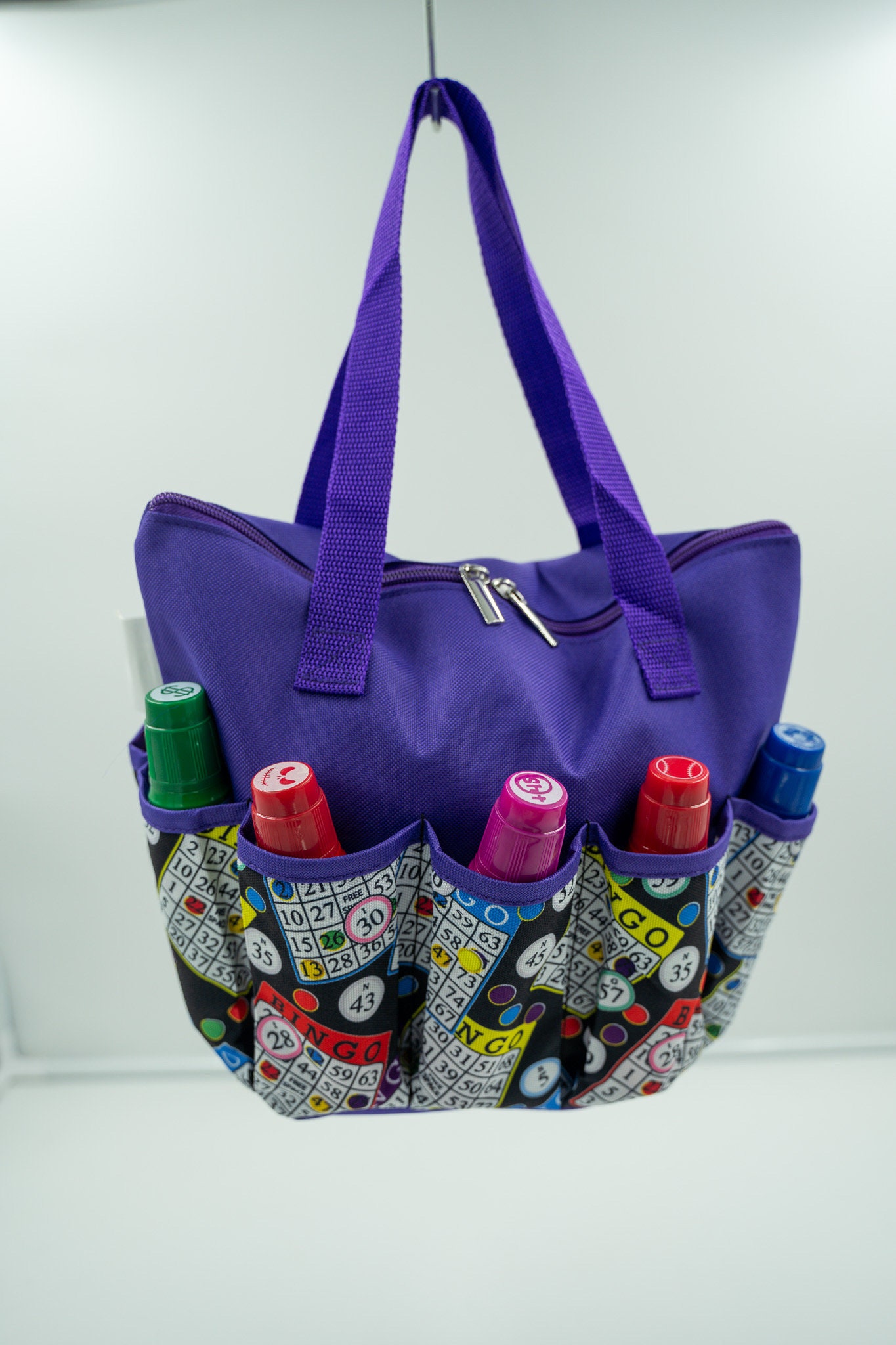 10 pocket Bingo Dauber Bag – Purple