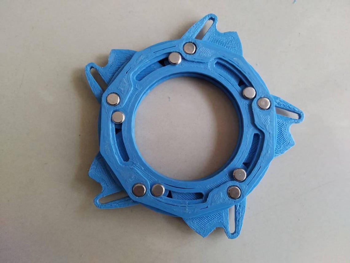 Rotating Shutter Lock 3DPD50B5TY4-B 3D Print Rotating Shutter Iris Aperture Stl Step Diy ...