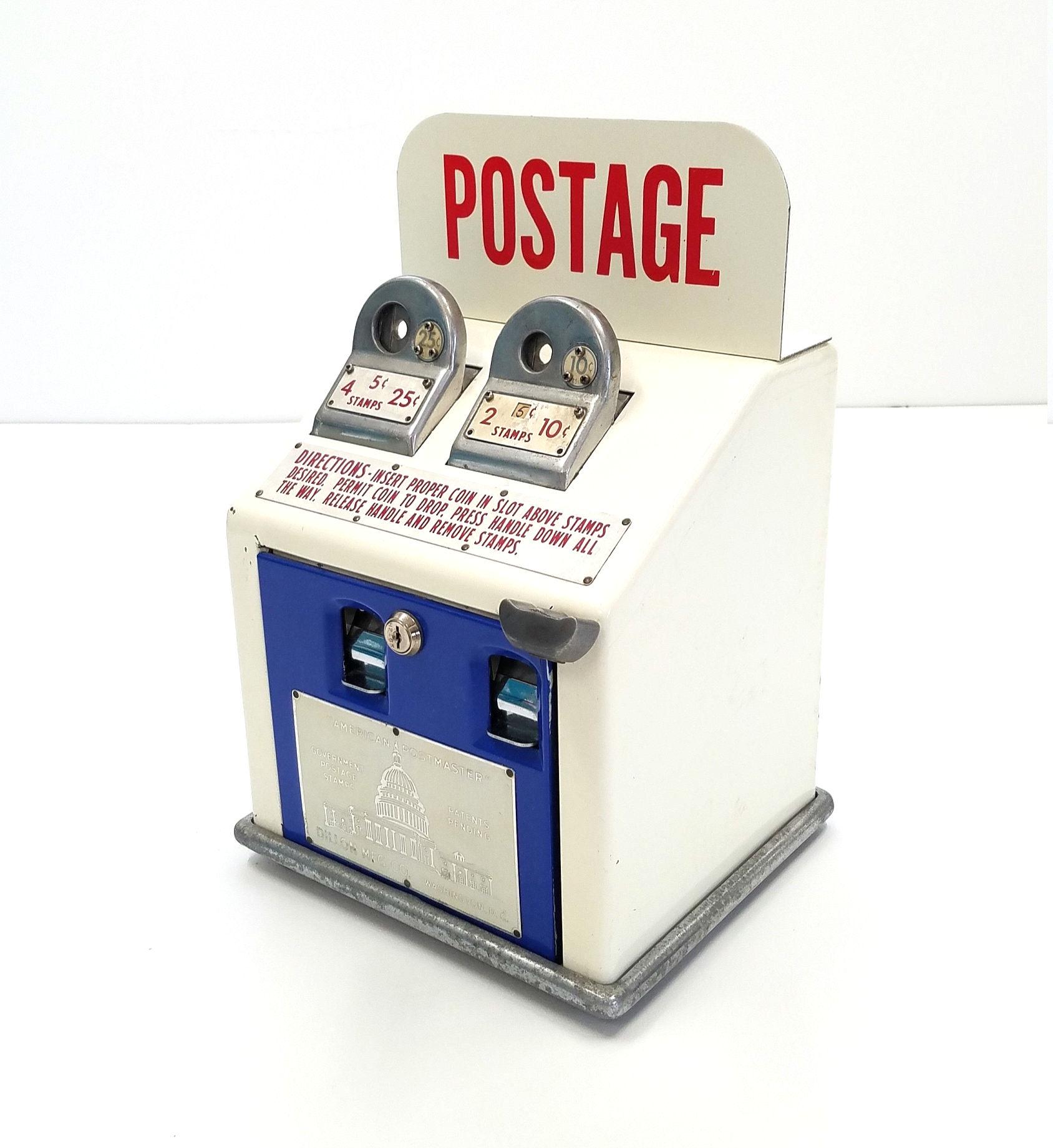 Vintage American Postmaster Postage Stamp Machine by Dillon
