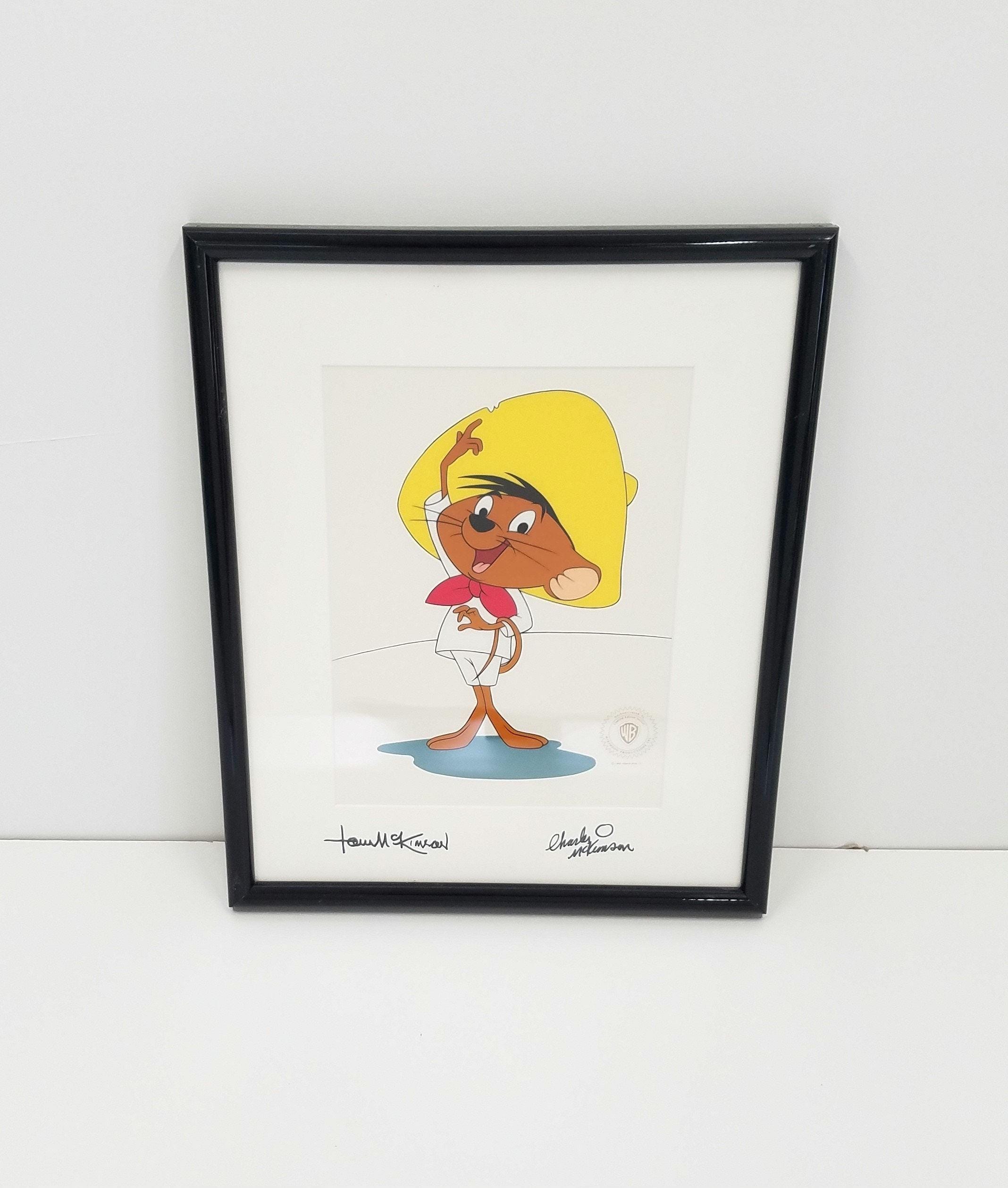 Vintage Speedy Gonzales Sericel: Signed Mckimson Warner Brothers