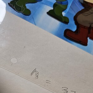 Vintage 1989 Teenage Mutant Ninja Turtles Handpainted Production Animation Cel image 9