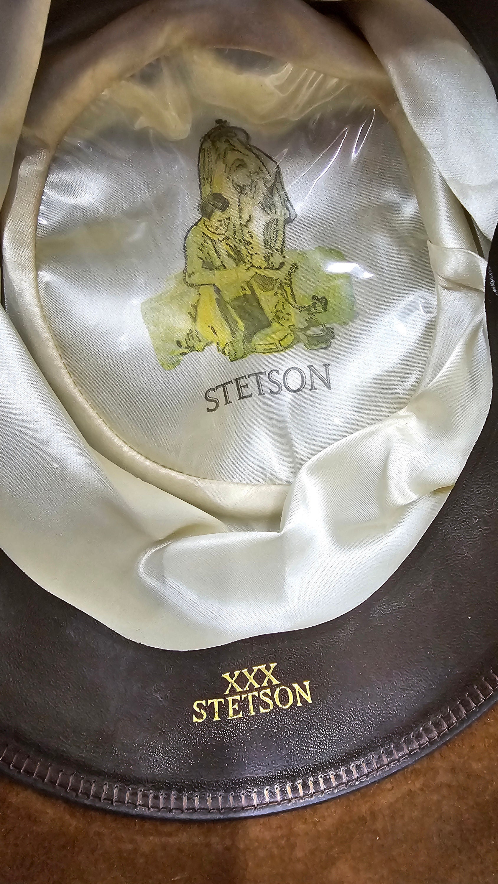 Vintage Stetson 3X Beaver Hat - Brown John B. Stetson Cowboy Vintage Stetson 3X Beaver Hat - Brown John B. Stetson Cowboy
