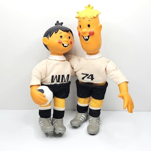 スポーツ 70' vintage Tip&Tap worldcup mascot PVC Vintage Tip and Tap West Germany Mascots - 1974 World Cup Mascots