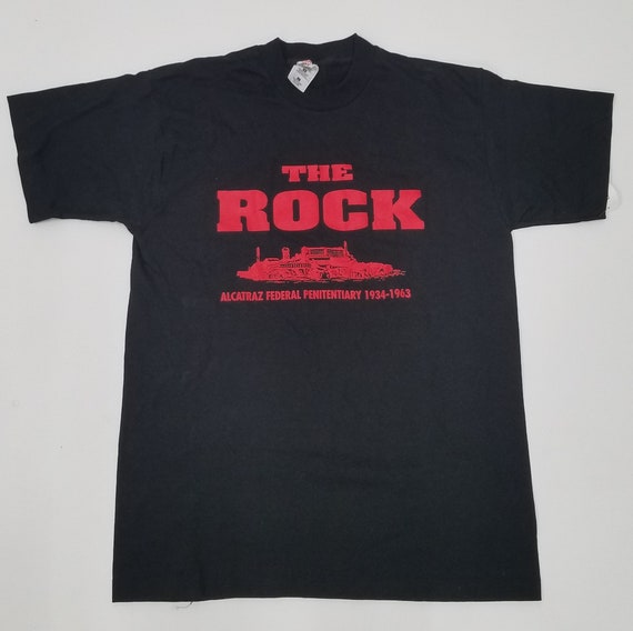 Vintage Alcatraz The Rock T-Shirt Single Stitch - image 1