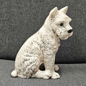 Vintage Ceramic Schnauzer Dog