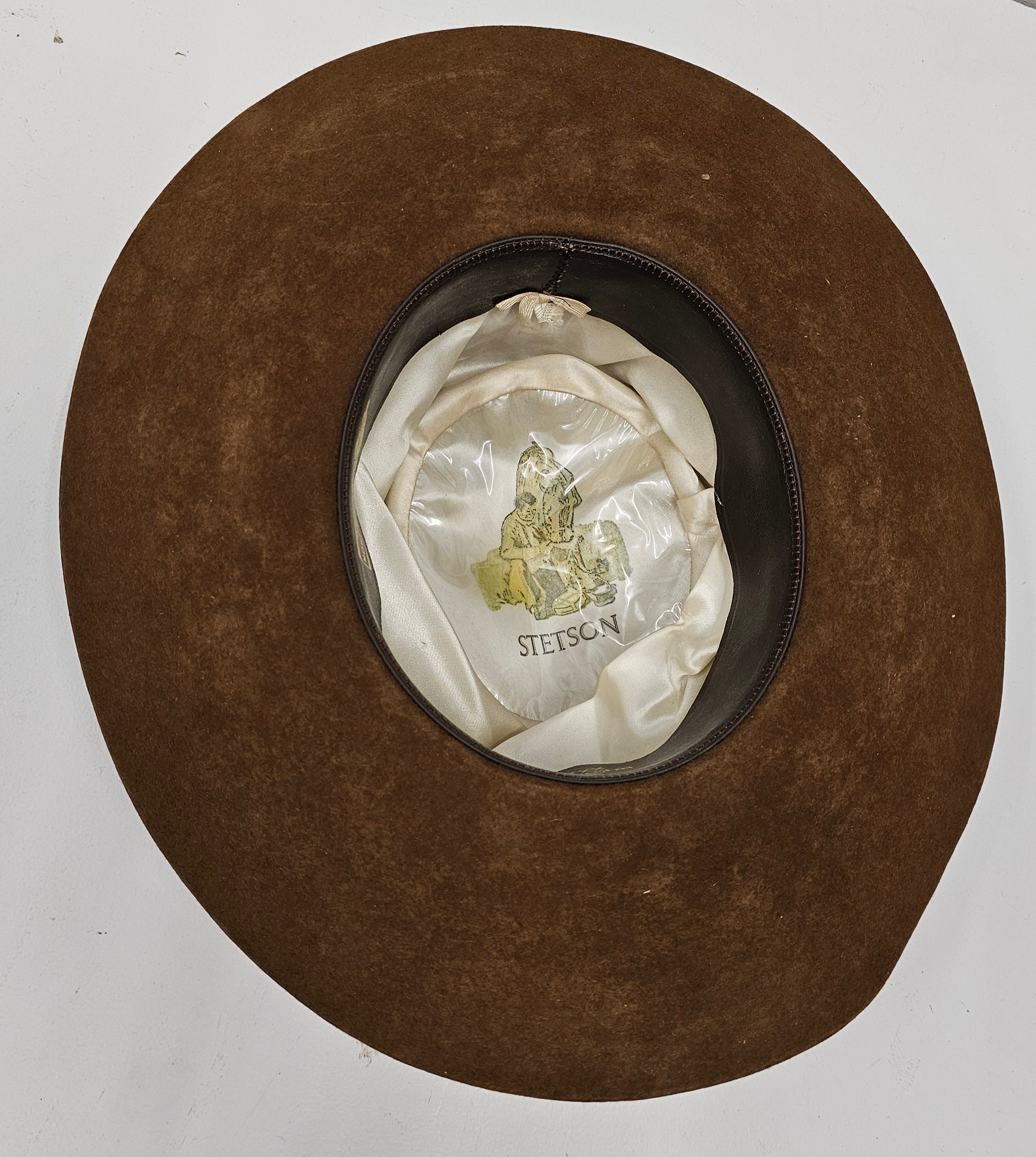 Vintage Stetson 3X Beaver Cowboy Hat - Brown Felt, Size 6-5